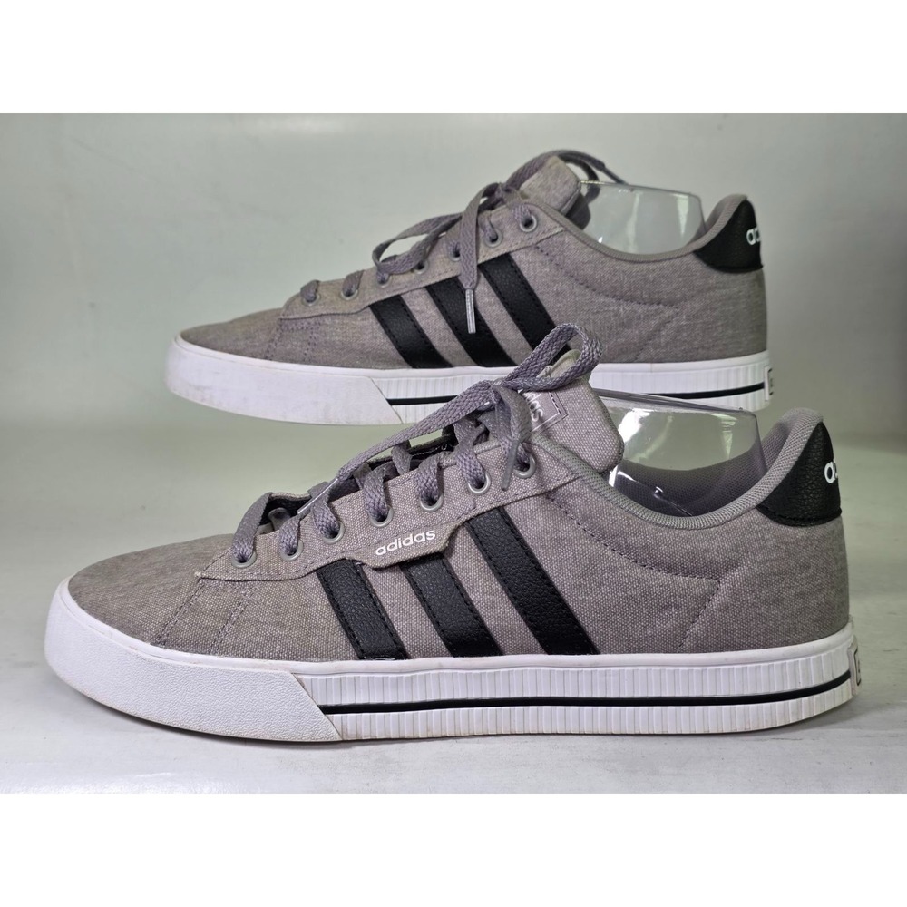 Adidas Daily 3.0 Men's Sneakers Size 10 Gray White Skateboard Ortholite Shoes